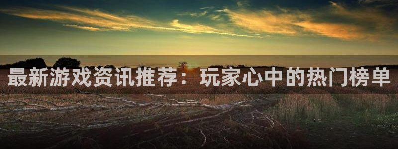 鼎点娱乐代理登陆：最新游戏资讯推荐：玩家心中的热门榜单